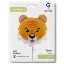 Palloncino in Foil 28" Super Shape Tigre "Tiger Head" Animali Grabo
