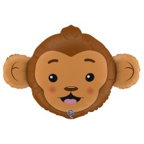 Palloncino in Foil 36" Super Shape Scimmia "Monkey Head" Animali Grabo