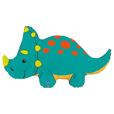 Palloncino in Foil 36" Super Shape Triceratopo "Triceratops" Animali Grabo