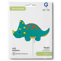 Palloncino in Foil 36" Super Shape Triceratopo "Triceratops" Animali Grabo