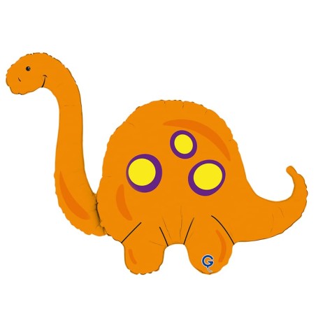 Palloncino in Foil 44" Super Shape Brontosauro "Brontosaurus" Animali Grabo