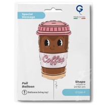 Palloncino in Foil 28" Super Shape Caffè "Coffee To Go Cup" Generici Grabo