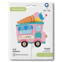 Palloncino in Foil 38" Super Shape Carretto con Gelato "60's Ice Cream Truck" Generici Grabo