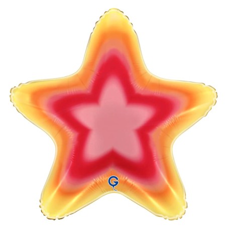 Palloncino in Foil 23" Stella "Star Pink Aura" Generici Grabo