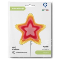 Palloncino in Foil 23" Stella "Star Pink Aura" Generici Grabo