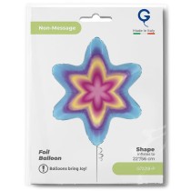 Palloncino in Foil 24" Stella a 6 Punte "Star Lilac Aura" Generici Grabo