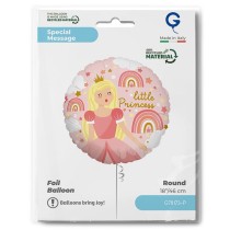 Palloncino in Foil 18" Principessa "Little Princess" Generici Grabo
