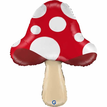 Palloncino in Foil 33" Super Shape Fungo "Mushroom" Natura Grabo