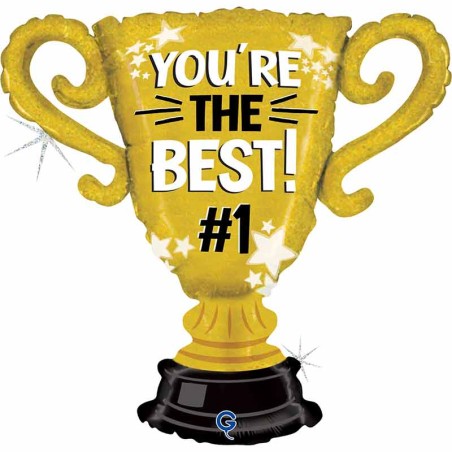Palloncino in Foil 33" Super Shape Trofeo "You're the Best" Sport e Veicoli Grabo