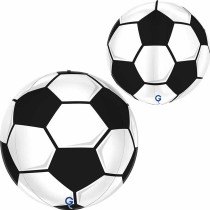 Palloncino in Foil 15" Sfera Pallone da Calcio 4D "Globe Soccer Ball" Sfere Fantasia "Globe"