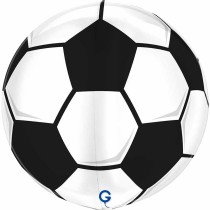 Palloncino in Foil 15" Sfera Pallone da Calcio 4D "Globe Soccer Ball" Sfere Fantasia "Globe"