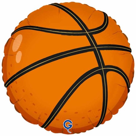 Palloncino in Foil 18" Palla da Basket "Basketball" Sport e Veicoli Grabo