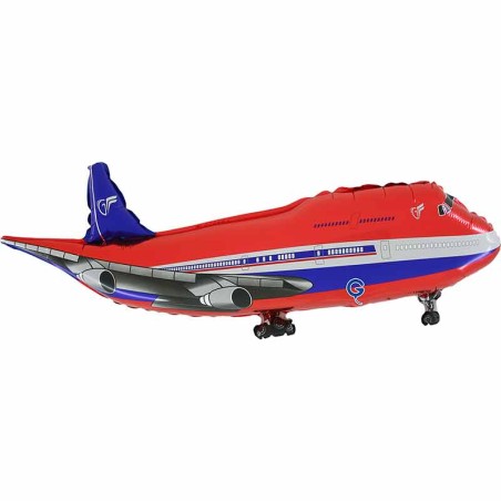 Palloncino in Foil 39" Super Shape Aeroplano Rosso "Airplane" Sport e Veicoli Grabo