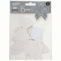 Fiocchi di Carta sagomati e adesivi 3D Bianco Pastello 12pz Decorazioni Oaktree