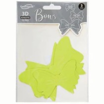 Fiocchi di Carta sagomati e adesivi 3D Salvia Pastello 12pz Decorazioni Oaktree