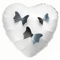 Fiocchi di Carta sagomati e adesivi 3D Argento Metallizzato 12pz Decorazioni Oaktree
