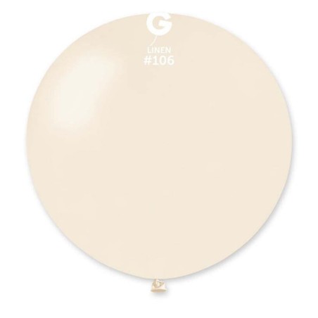 Palloncino in Lattice 31" G30 Marshmallow Lino "Linen 106" Gemar Standard 31" G30