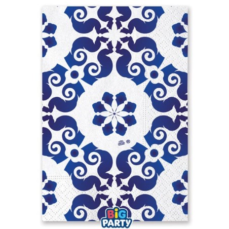 Tovagliolo di Carta 33x33cm decorato Blue Cottage 16pz