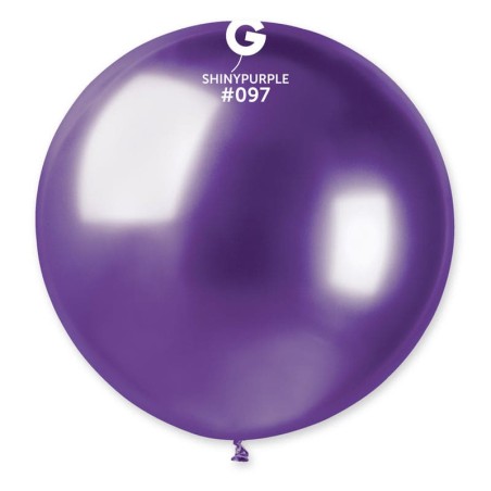 Palloncino in Lattice 31" GB30 Viola "Shiny Purple 097" Gemar Shiny "Round"