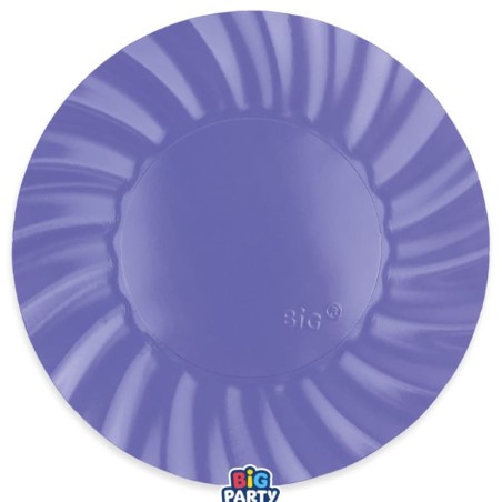 Piatto di Carta 30cm Smerlato Wavy Lavanda 6pz Viola "Purple"