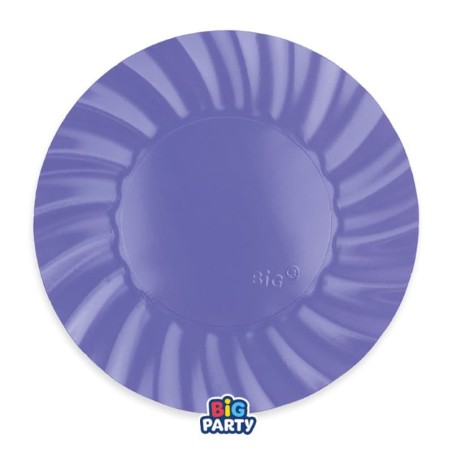 Piatto di Carta 20cm Smerlato Wavy Lavanda 6pz Viola "Purple"