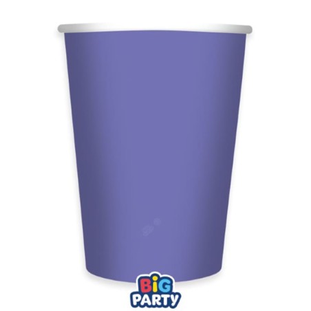 Bicchiere di Carta 250ml Wavy Lavanda 6pz Viola "Purple"