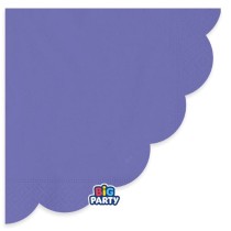 Tovagliolo di Carta Ø33cm Smerlato Wavy Lavanda 16pz Viola "Purple"