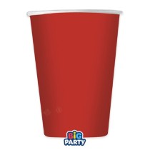 Bicchiere di Carta 250ml Wavy Rosso 6pz Rosso "Red"