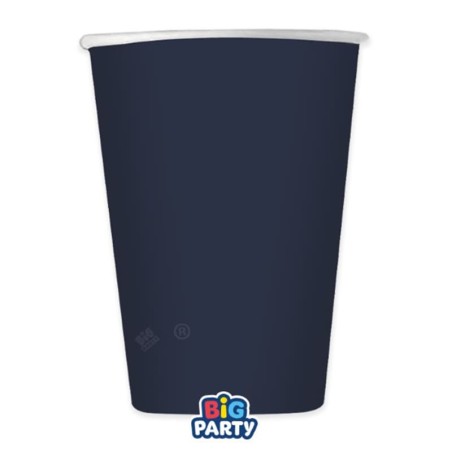 Bicchiere di Carta 250ml Wavy Blu Notte "Blue Navy" 6pz Blu Notte "Blue Navy"