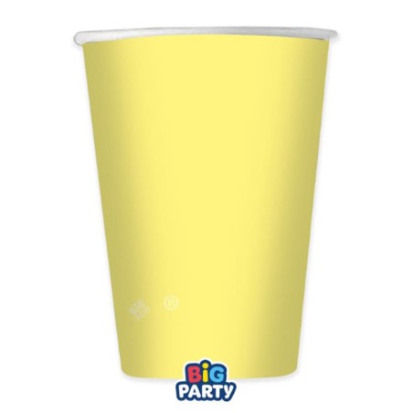 Bicchiere di Carta 250ml Wavy Giallo 6pz Giallo "Yellow"