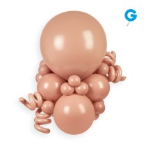 Palloncino in Lattice 10" G90 Rosa Brumoso "Misty Rose 099" 100pz Gemar Standard 10" G90