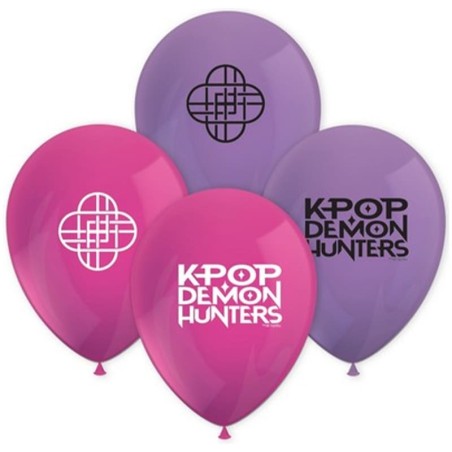 Palloncino in Lattice 11" con K-Pop Demon Hunters 8pz