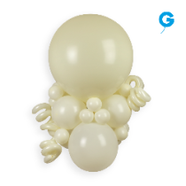 Palloncino in Lattice 19" G19 Avorio "Ivory 059" 25pz Gemar Standard 19" G19