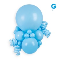 Palloncino in Lattice 31" G30 Celeste Baby "Baby Blue 072" Gemar Standard 31" G30