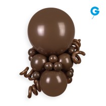 Palloncino in Lattice 1" Modellabile D2 Marrone "Brown 048" 100pz Gemar Standard Modellabili 1" D2