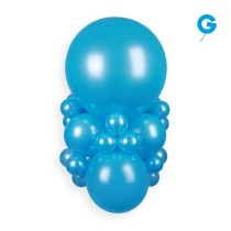 Palloncino in Lattice 13” GM120 Celeste Metallizzato "Light Blue 035" 50pz Gemar Metallic 13" GM120