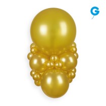 Palloncino in Lattice 13” GM120 Dorato Metallizzato "Light Gold 074” 50pz Gemar Metallic 13" GM120