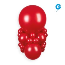 Palloncino in Lattice 1" Modellabile DM2 Rosso Metallizzato "Red 053" 100pz Gemar Metallic Modellabili 1" DM2