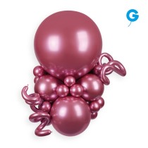 Palloncino in Lattice 13" GB120 Rosa "Shiny Pink 091" 50pz Gemar Shiny "Round"