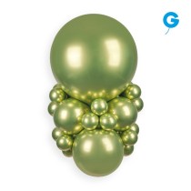 Palloncino in Lattice 13" GB120 Verde Kiwi "Shiny Kiwi 105" 50pz Gemar Shiny "Round"