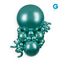 Palloncino in Lattice 3" Modellabile DB6 Verde "Shiny Green 093" 50pz Gemar Shiny "Modellabili"