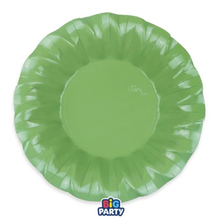 Piatto di Carta Fondo 24cm Smerlato Wavy Verde Salvia 6pz Verde Salvia "Sage Green"
