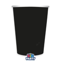 Bicchiere di Carta 250ml Wavy Nero 6pz Nero "Black"