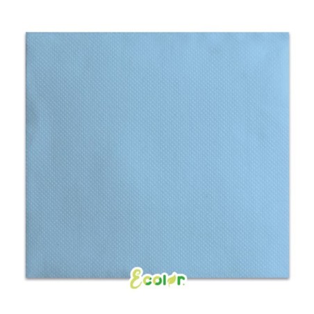 Tovagliolino di Carta 25x25cm Ecolor Celeste Soft Touch 50pz Celeste "Light Blue"