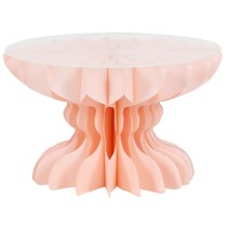 Alzatina di Carta a Nido d'Ape Rosa 25cmx16cm + Top Crystal Alzatina