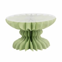 Alzatina di Carta a Nido d'Ape Verde Salvia 20cmx12cm + Top Crystal Alzatina