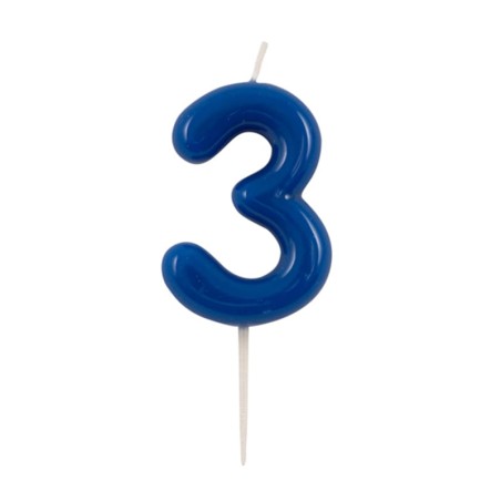 Candelina Laccata 10.5cm Glossy Blu Royal N.3
