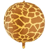 Palloncino in Foil 20" Sfera Stampato Giraffa "Animals Giraffe Print" Animal Print "Safari"