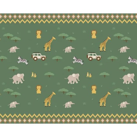 Tovaglia di Carta 120x180cm Verde Safari nella Savana