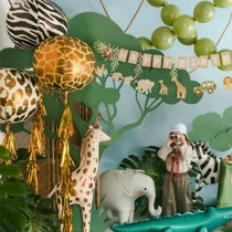 Palloncino in Foil 20" Sfera Stampato Ghepardo "Animals Cheetah Print" Animal Print "Safari"